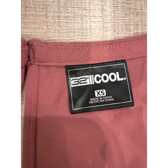 32° Cool XS Deco Rose Short Sleeve Dress With Elastic Waist & Pockets NEW - Picture 4 of 6